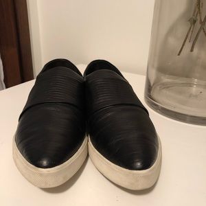 Vince leather sneakers (Size 8.5) (Color: Black)